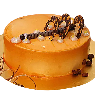 "Round shape Coffee Flavor cake - 500gms - Click here to View more details about this Product